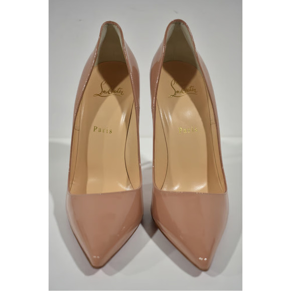 Christian Louboutin So Kate 120 Nude Patent Leather Stiletto Heel Pump 39.5 - Picture 5 of 11